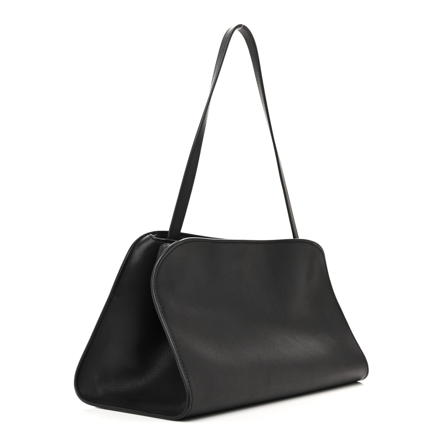 The Row Smooth Calfskin Peggy Bag Black 3 of 9