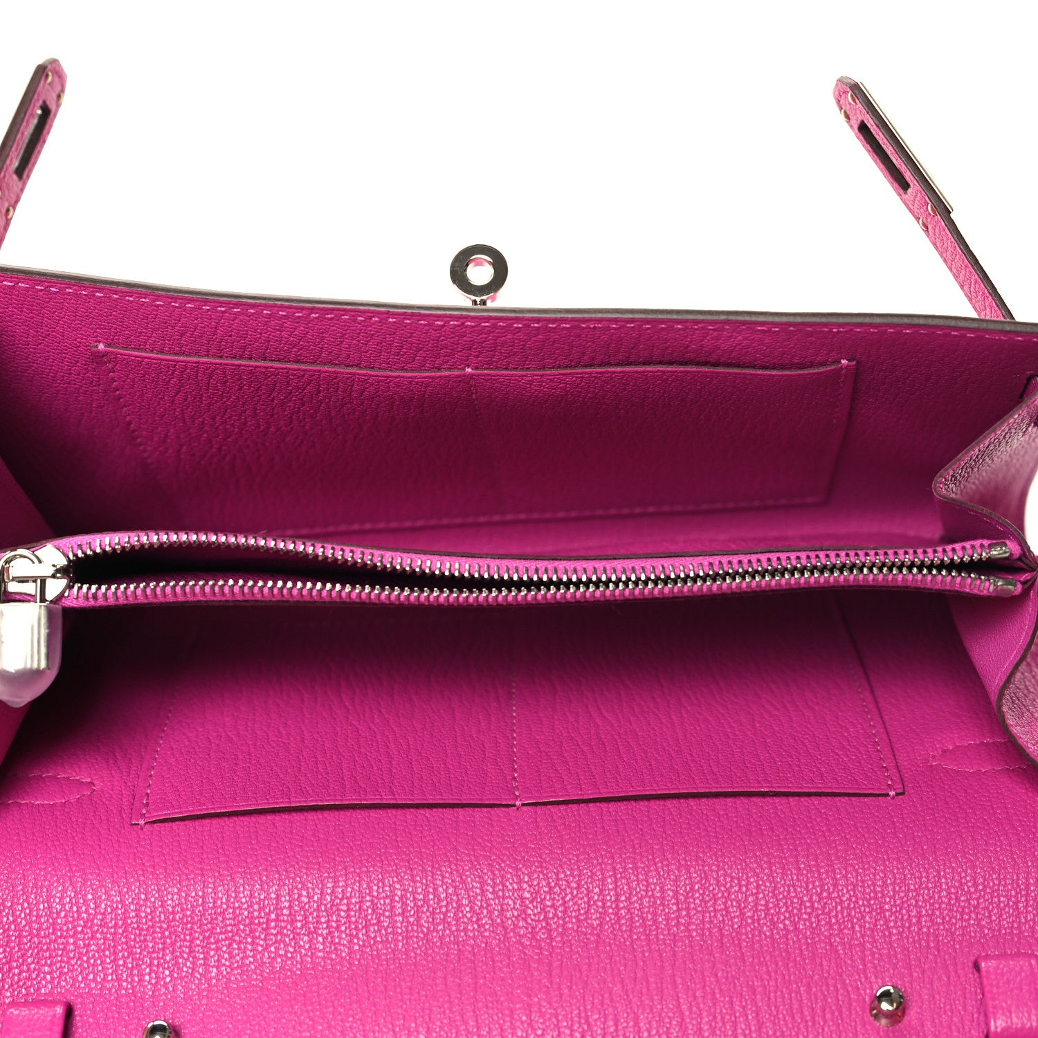 Hermes Chevre Mysore Kelly Wallet To Go Magnolia 5 of 10
