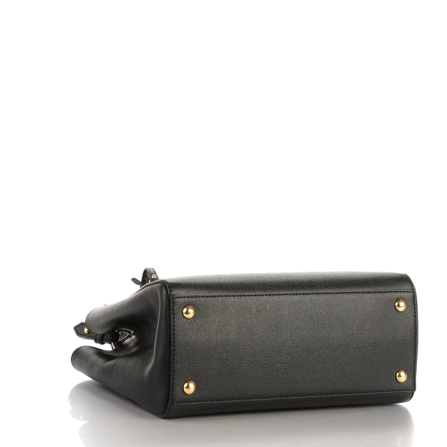 Fendi Vitello Elite Petite 2Jours Tote Black 4 of 7