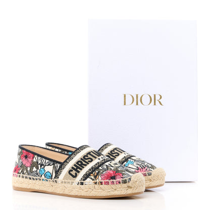 Christian Dior Embroidered Mille Fleurs Granville Espadrille 35 35 Multicolor 9 of 9