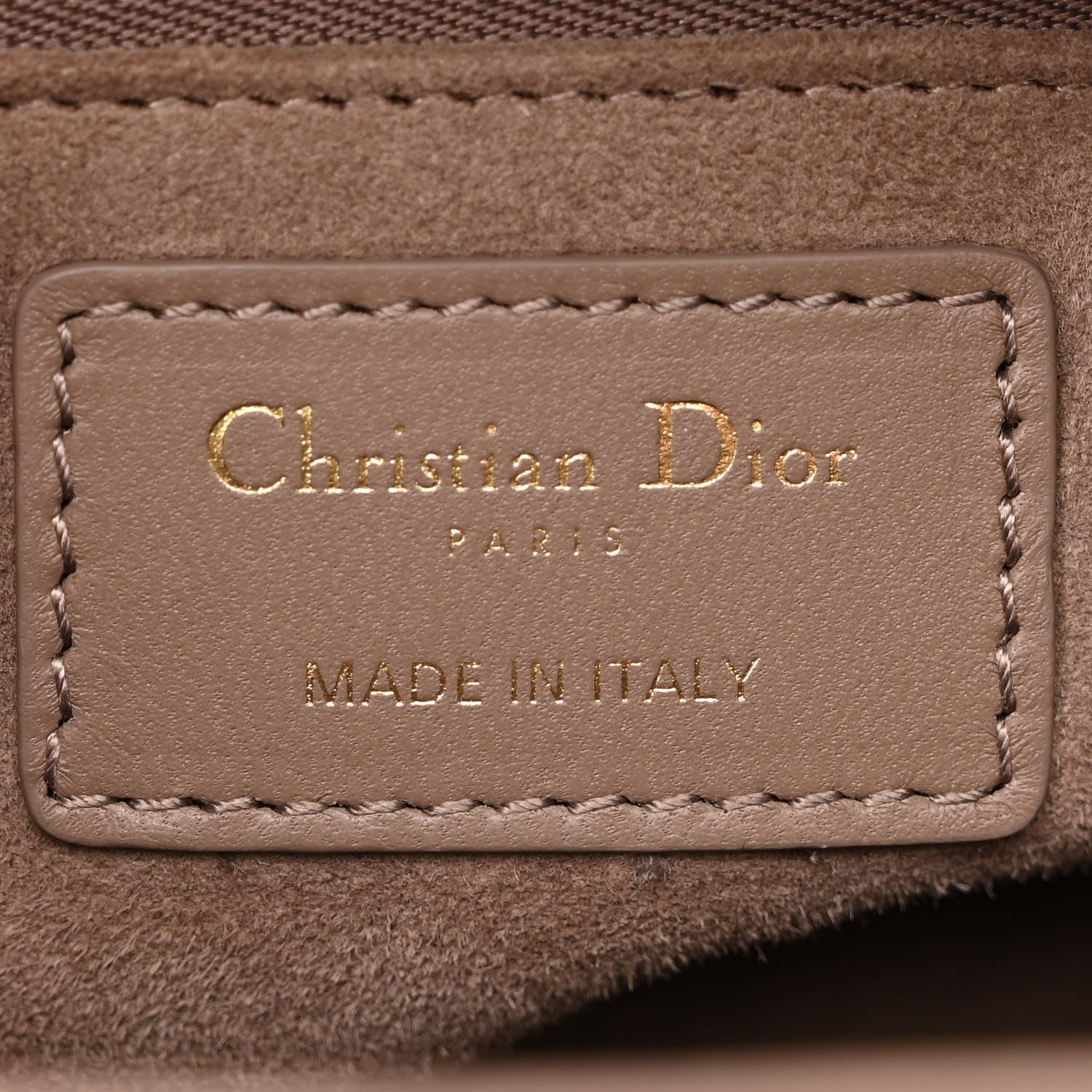 Christian Dior Lambskin Cannage Medium Lady Dior Warm Taupe 6 of 10