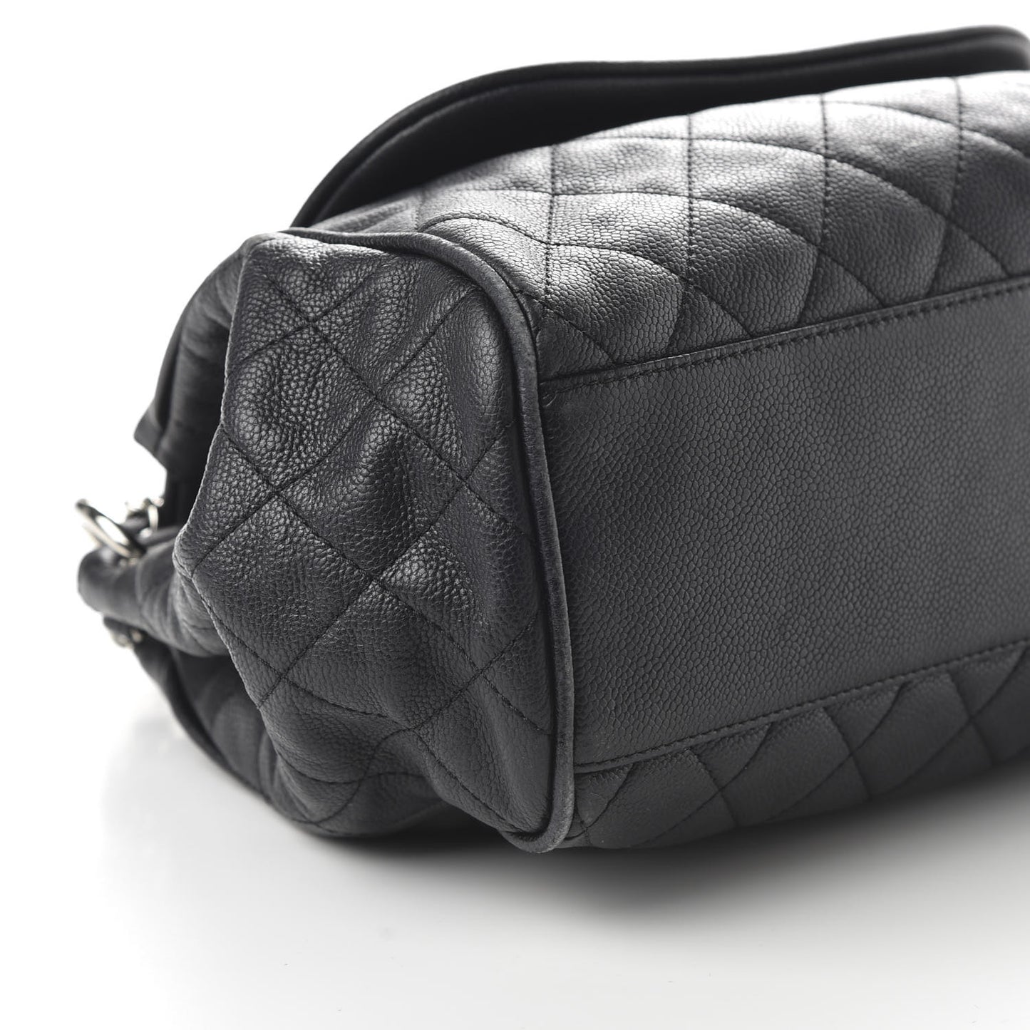 Caviar Quilted Timeless Accordion Flap Black