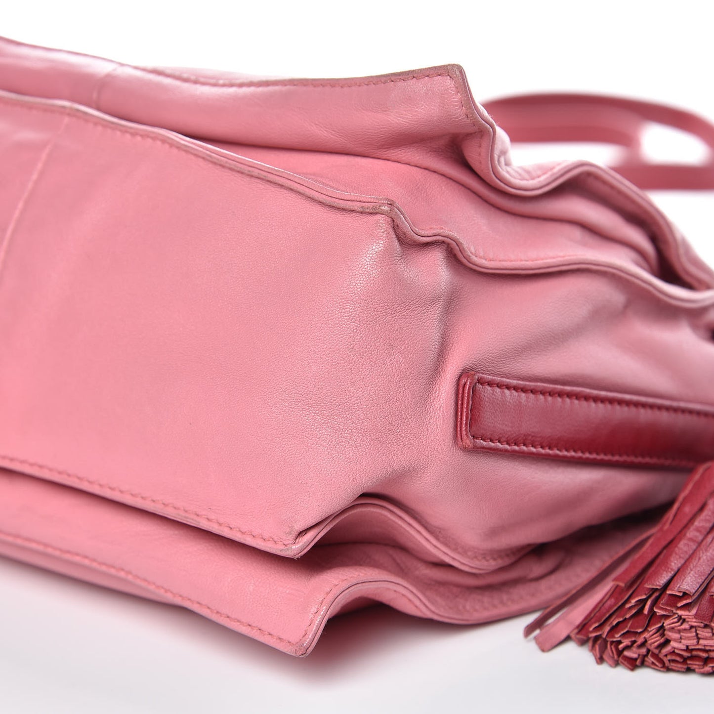 Calfskin Flamenco Shoulder Bag Pink
