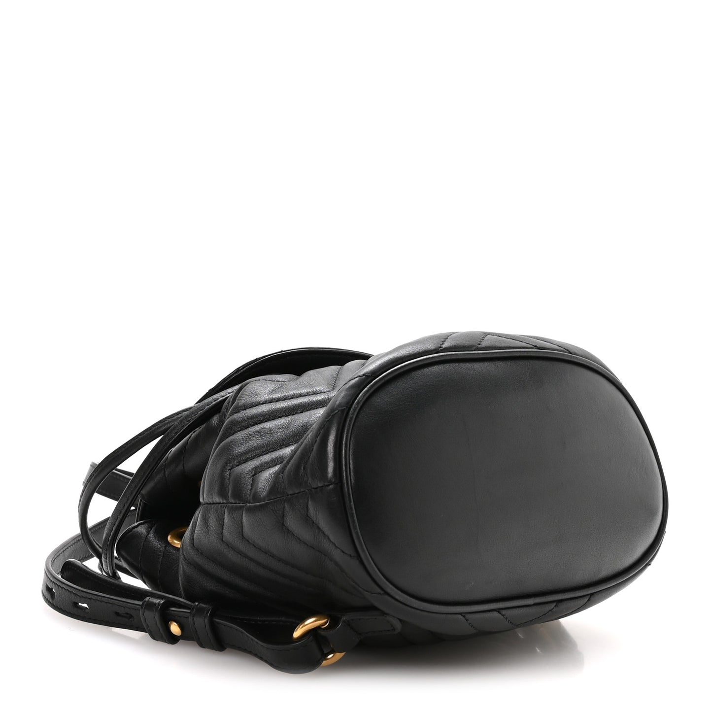 Calfskin Matelasse GG Marmont Flap Backpack Black