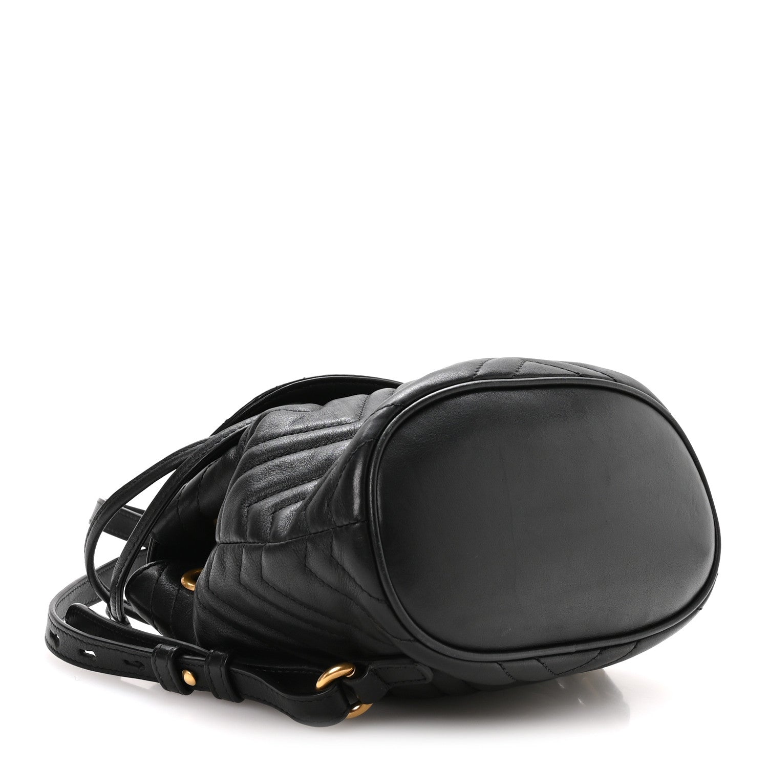 Gucci Calfskin Matelasse GG Marmont Flap Backpack Black 4 of 10