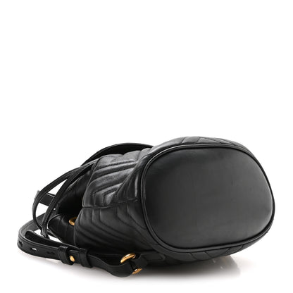 Gucci Calfskin Matelasse GG Marmont Flap Backpack Black 4 of 10