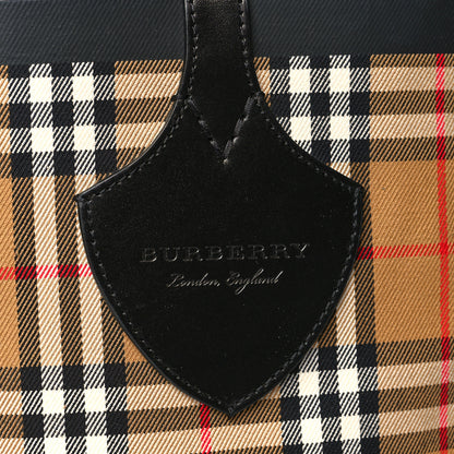 Burberry Vintage Check Medium The Giant Reversible Tote Antique Yellow Bright Red 13 of 18