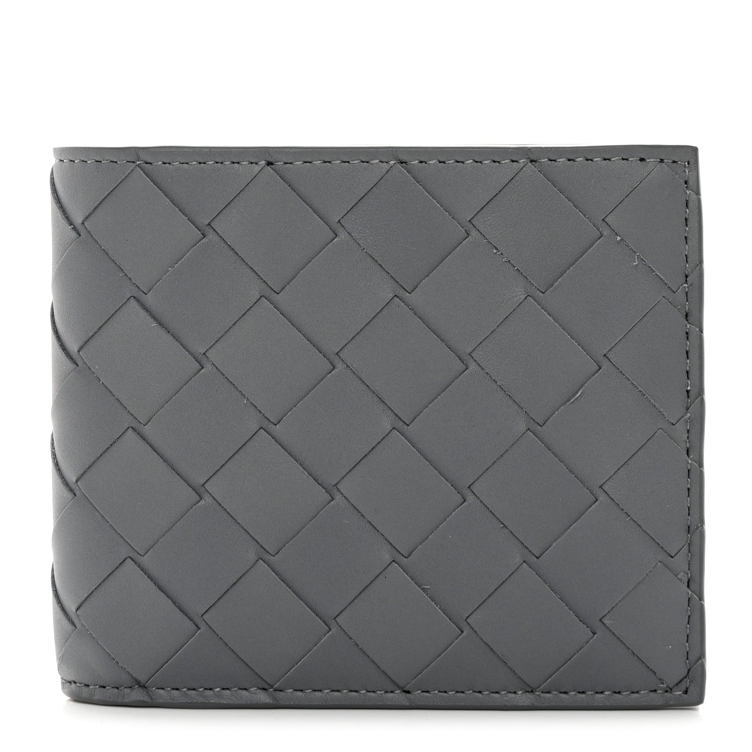 Bottega Veneta Nappa Maxi Intrecciato Bi-Fold Wallet Thunder 1 of 10