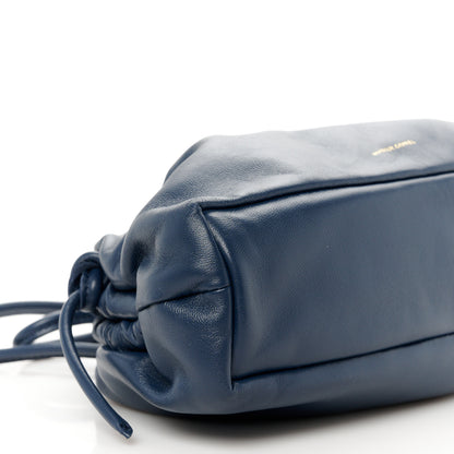 Mansur Gavriel Lambskin Mini Cloud Clutch  Blue 9 of 10