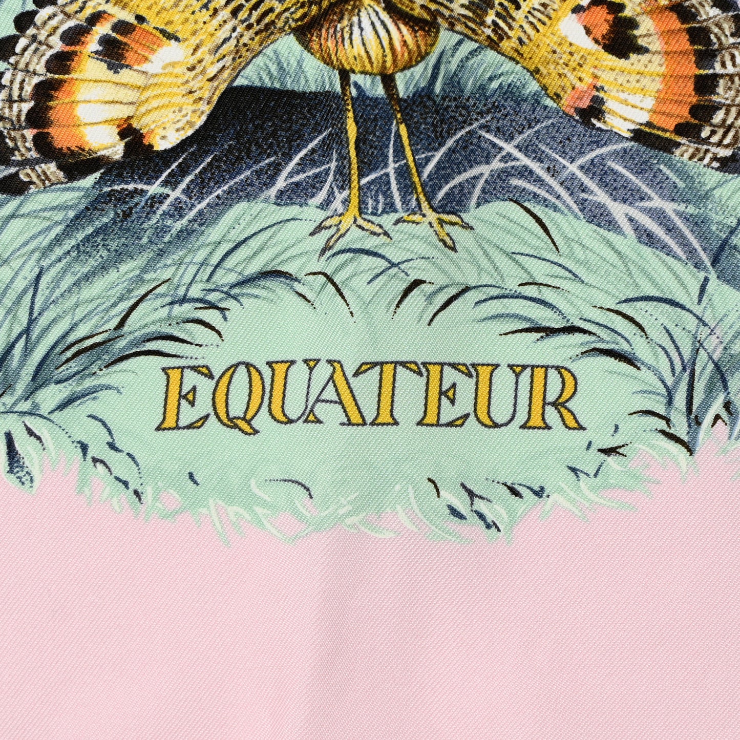 Silk Equateur Scarf 90 Rose Pale