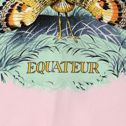 Hermes Silk Equateur Scarf 90 Rose Pale 2 of 6