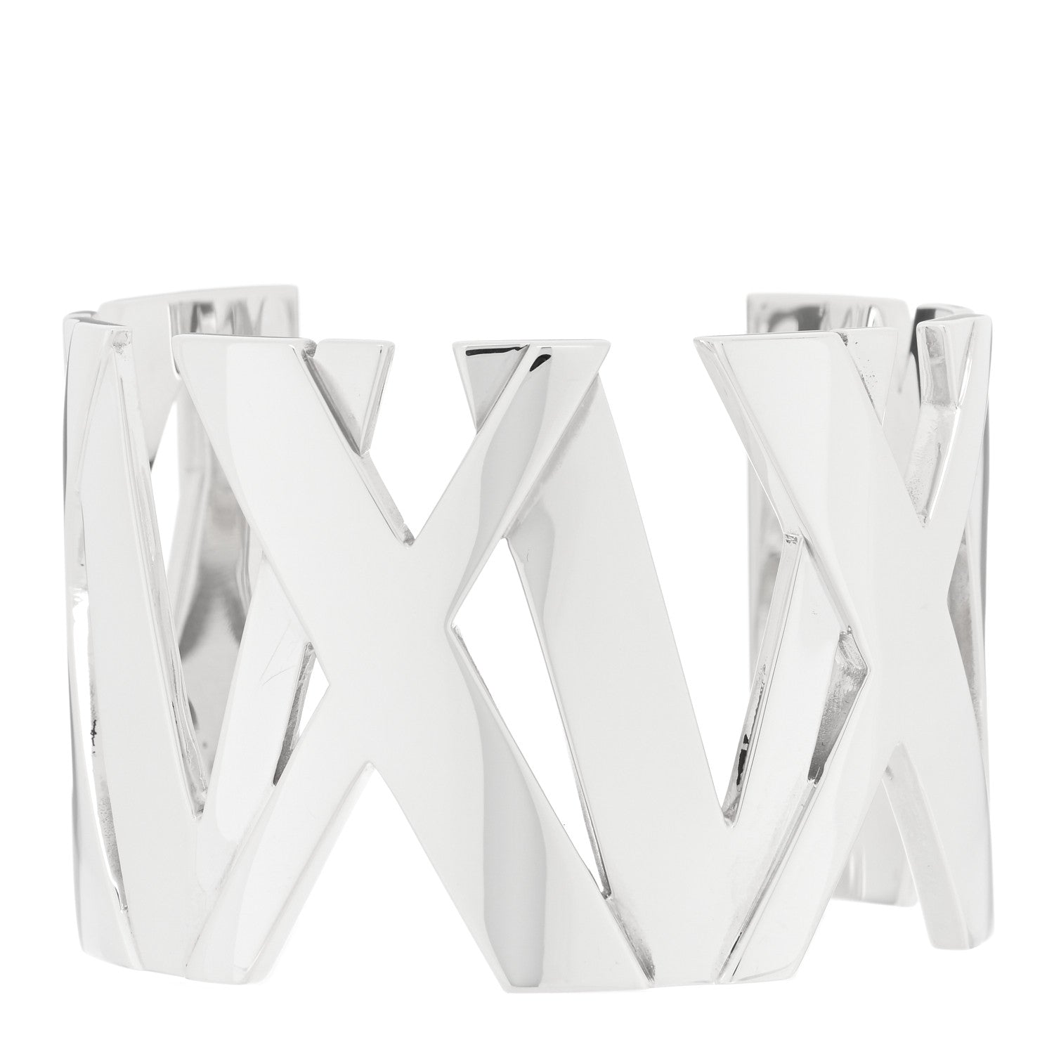 Tiffany Sterling Silver Wide Atlas Cuff Bracelet 1 of 4