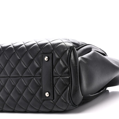 Chanel Lambskin Quilted Shopping Tote Black 10 of 10