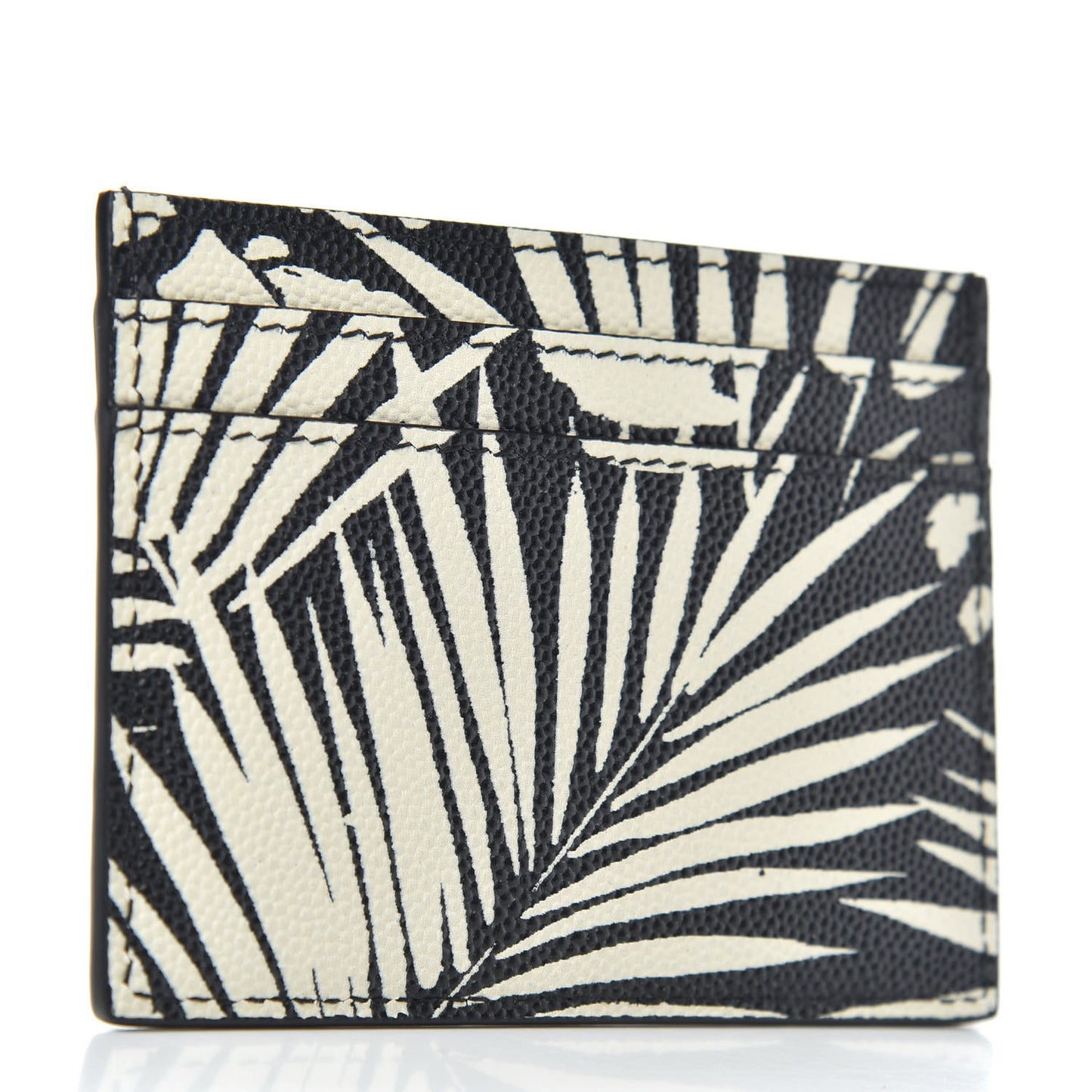 Grain De Poudre Palm Tree Card Case Black Off White