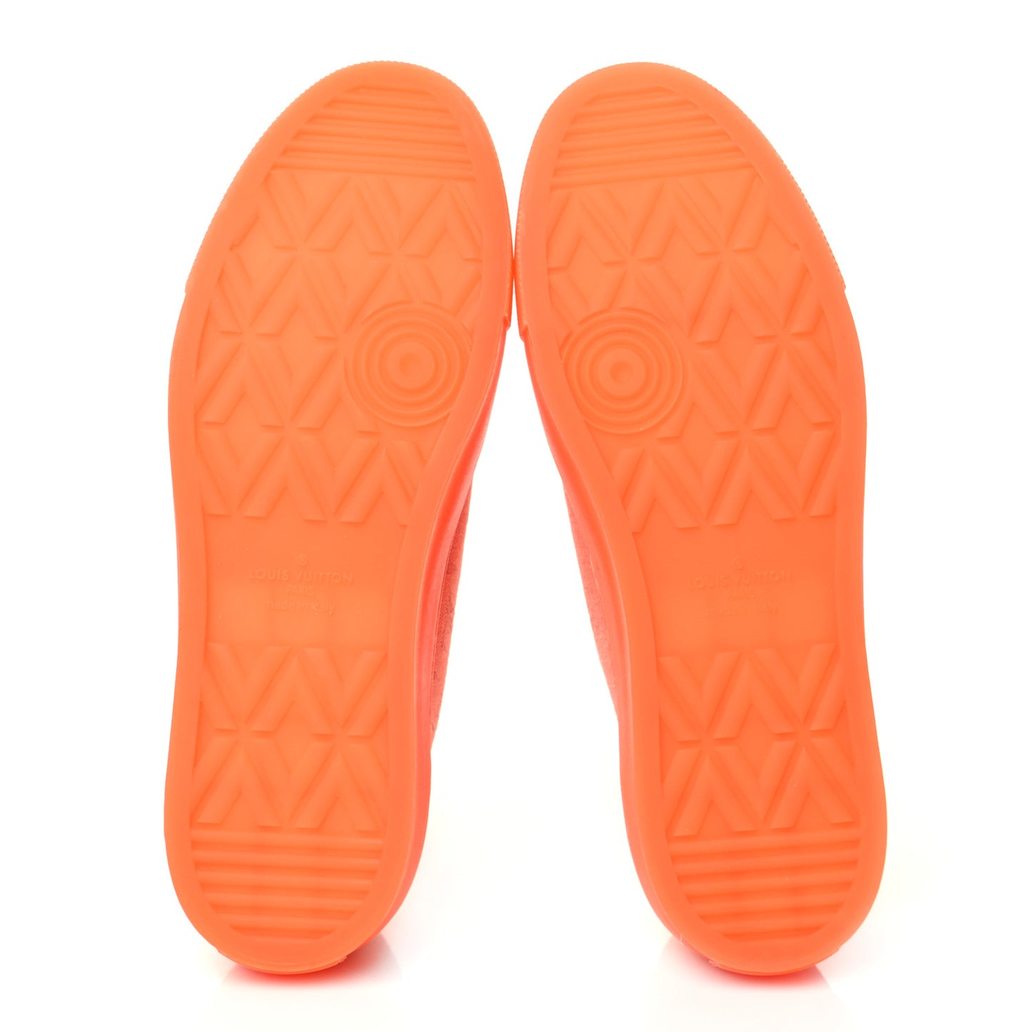 Canvas Monogram Mens Tattoo Sneakers 8 Orange