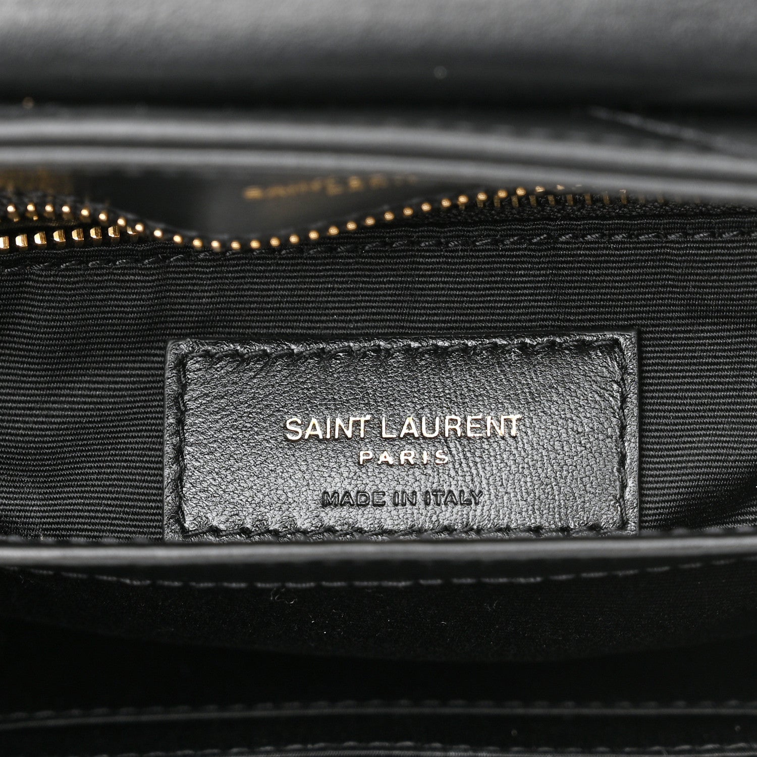 Saint Laurent Calfskin Y Quilted Monogram Toy Loulou Crossbody Bag Black 7 of 12