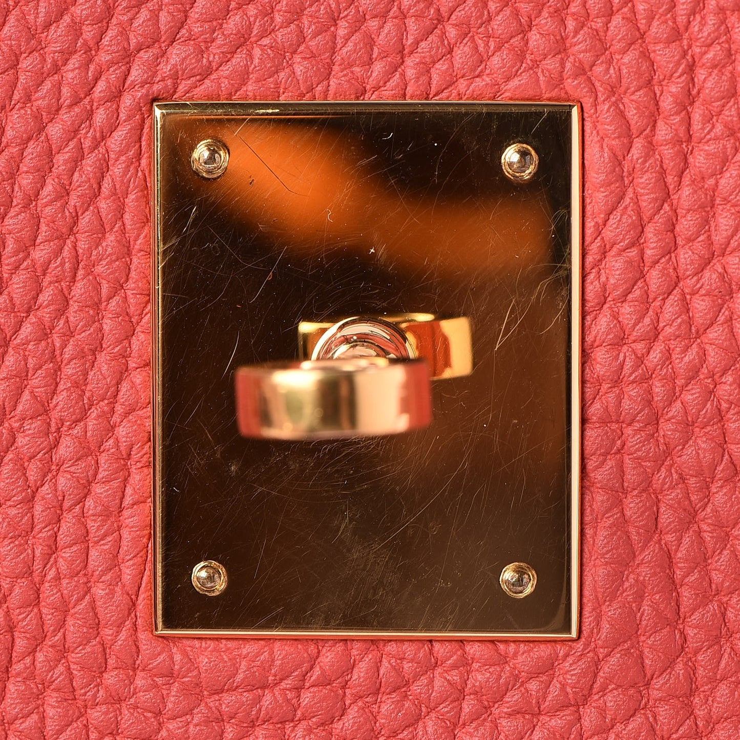 Togo Birkin 35 Rouge Pivoine