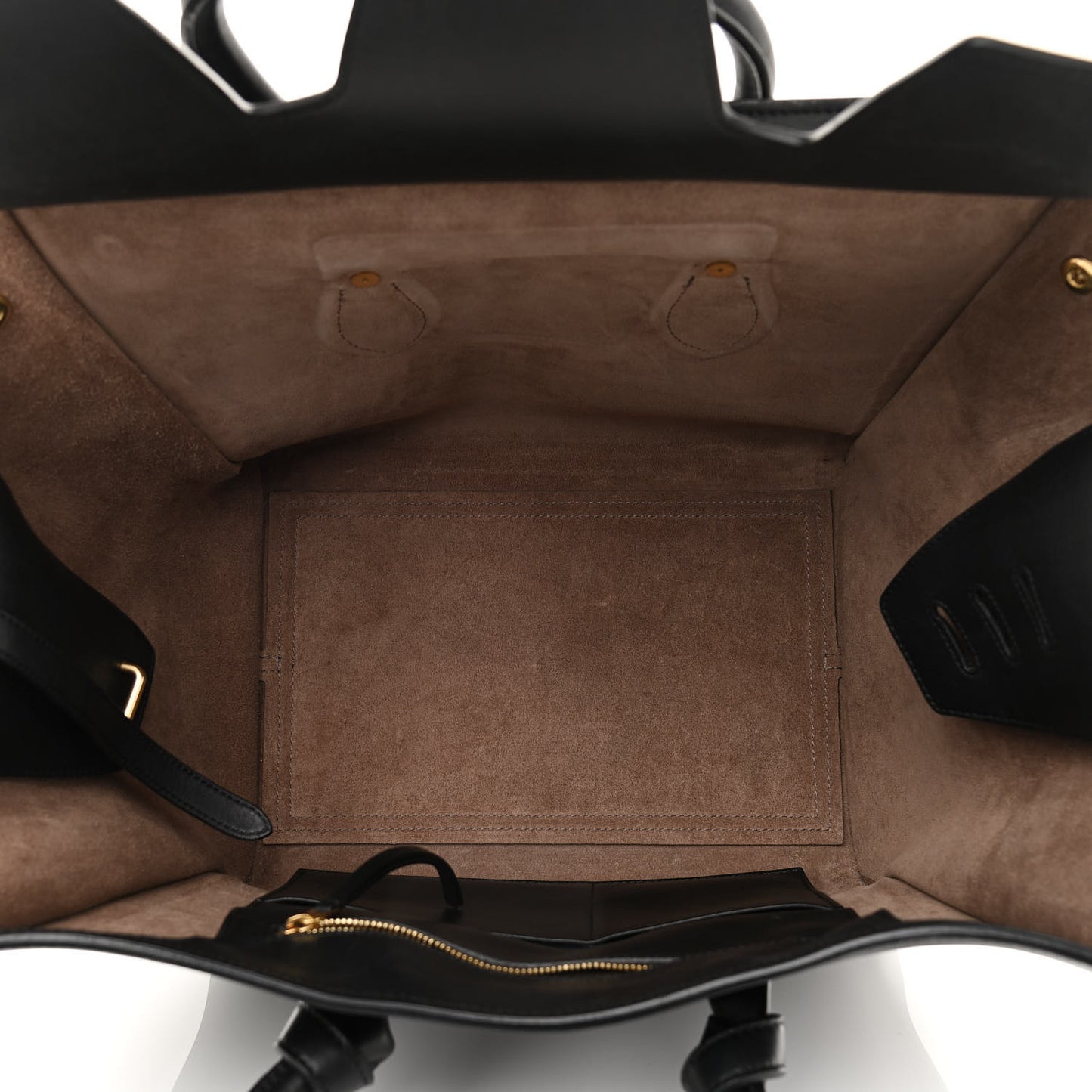 Smooth Calfskin Small Tie Knot Tote Black