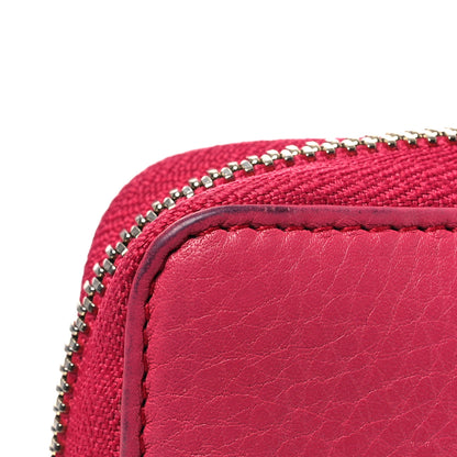 Gucci Pebbled Calfskin Soho Zip Around Wallet Pink 16 of 17
