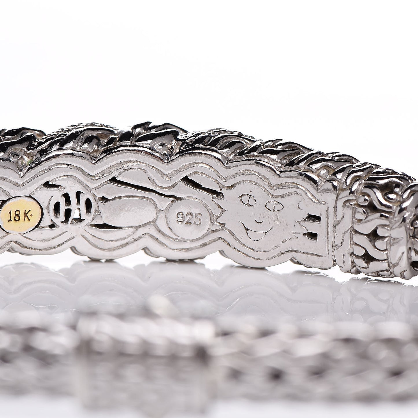 Sterling Silver Diamond Swirl Chain Bracelet