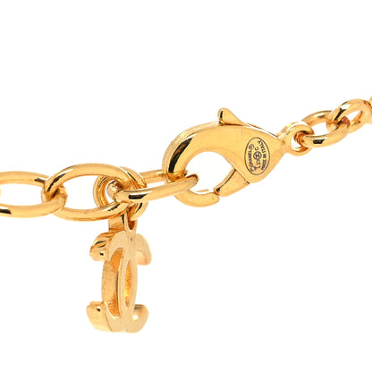 Chanel Metal Crystal CC Marquise Choker Gold 4 of 5