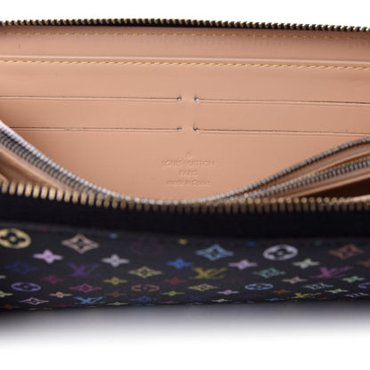 Louis Vuitton Monogram Multicolor Zippy Wallet Black 6 of 7