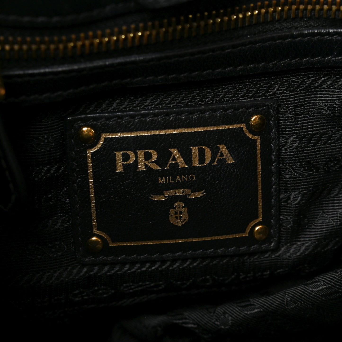 Nappa Antique Drawstring Tote Black