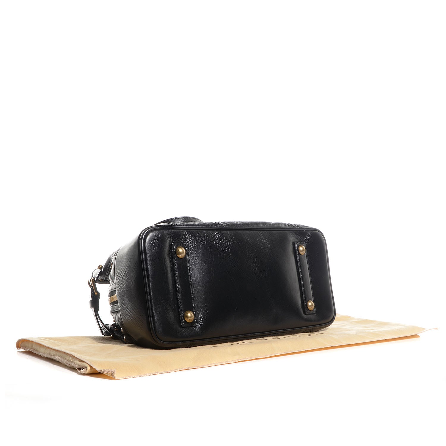 Louis Vuitton Lambskin Riveting Black 4 of 7