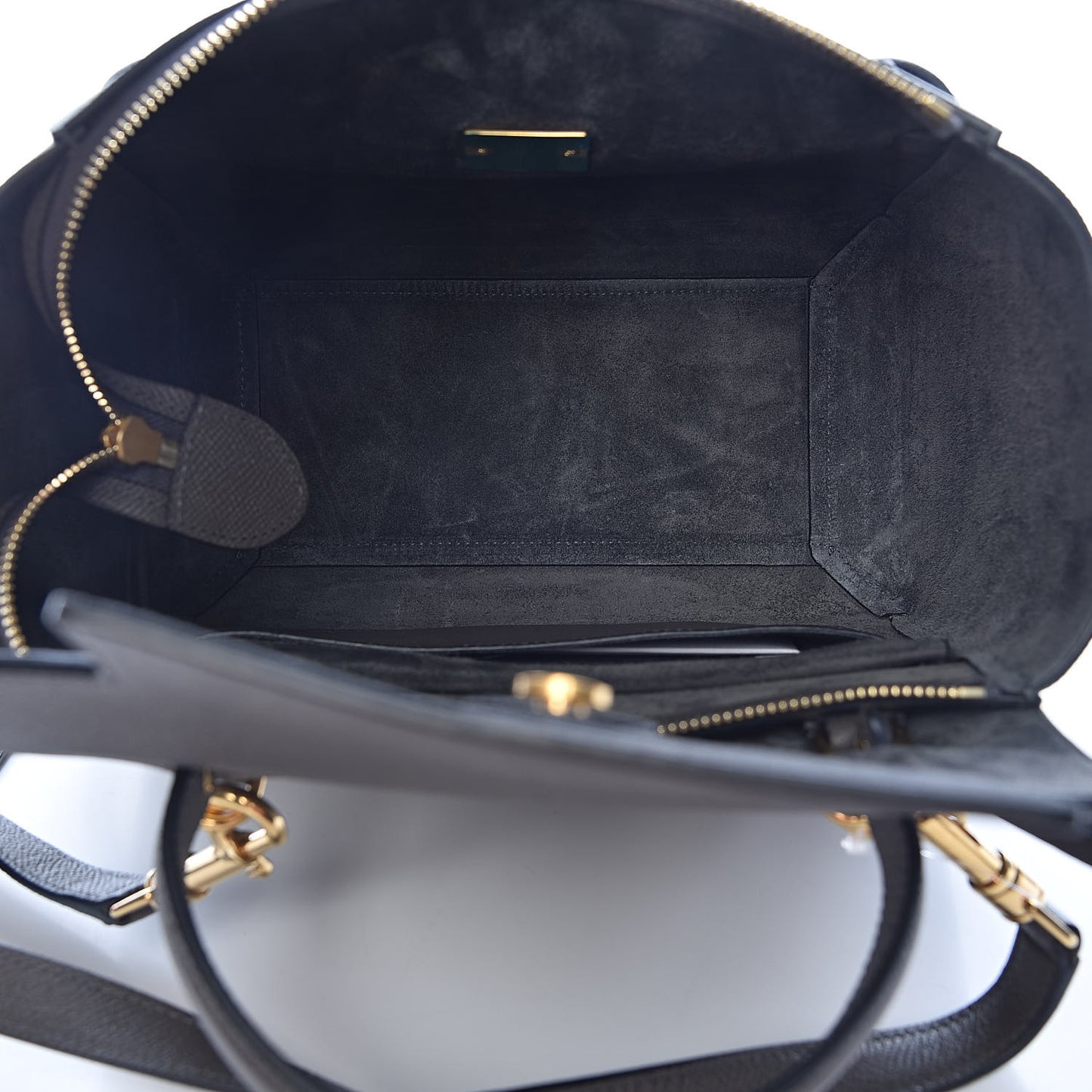 Grained Calfskin Micro Belt Bag Grey