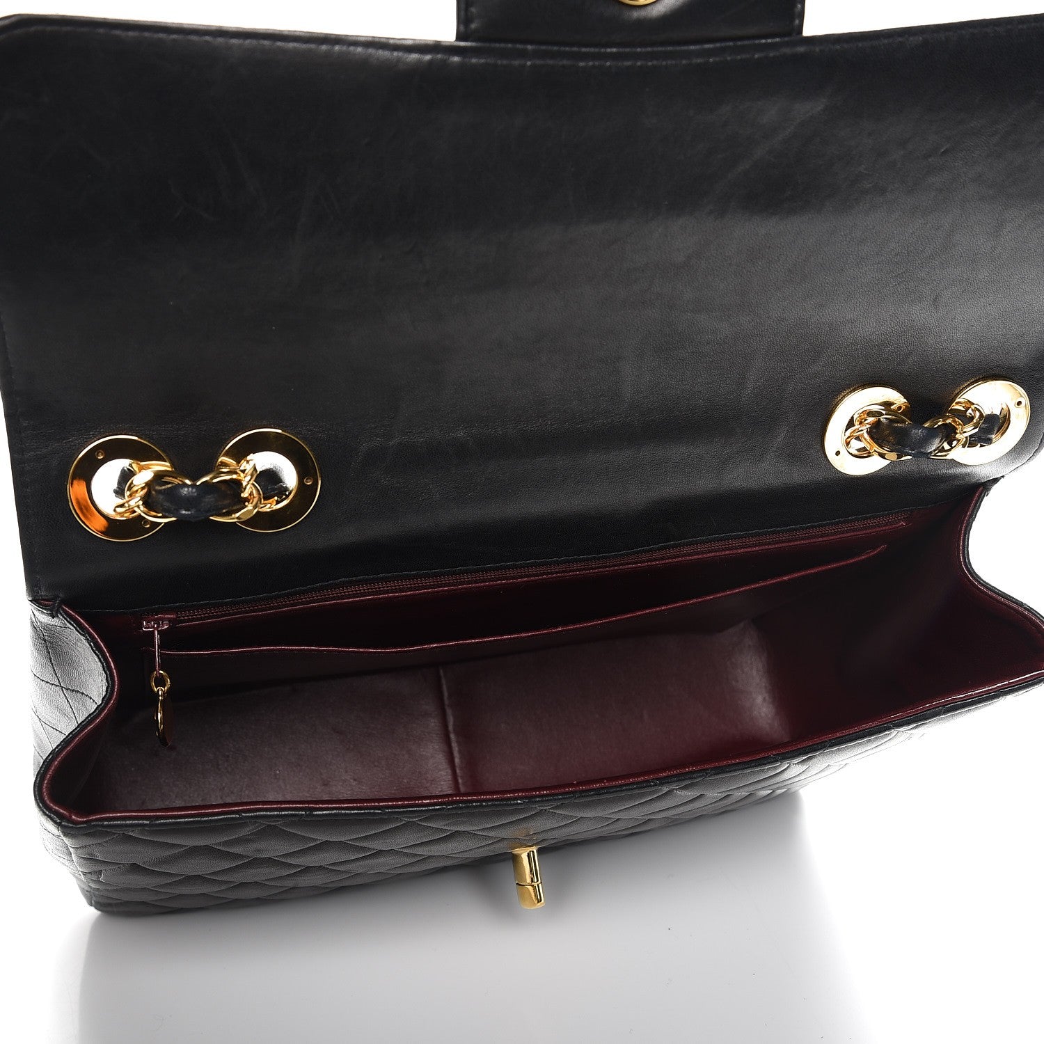 Chanel Lambskin Quilted Jumbo Single Flap Black 5 of 13