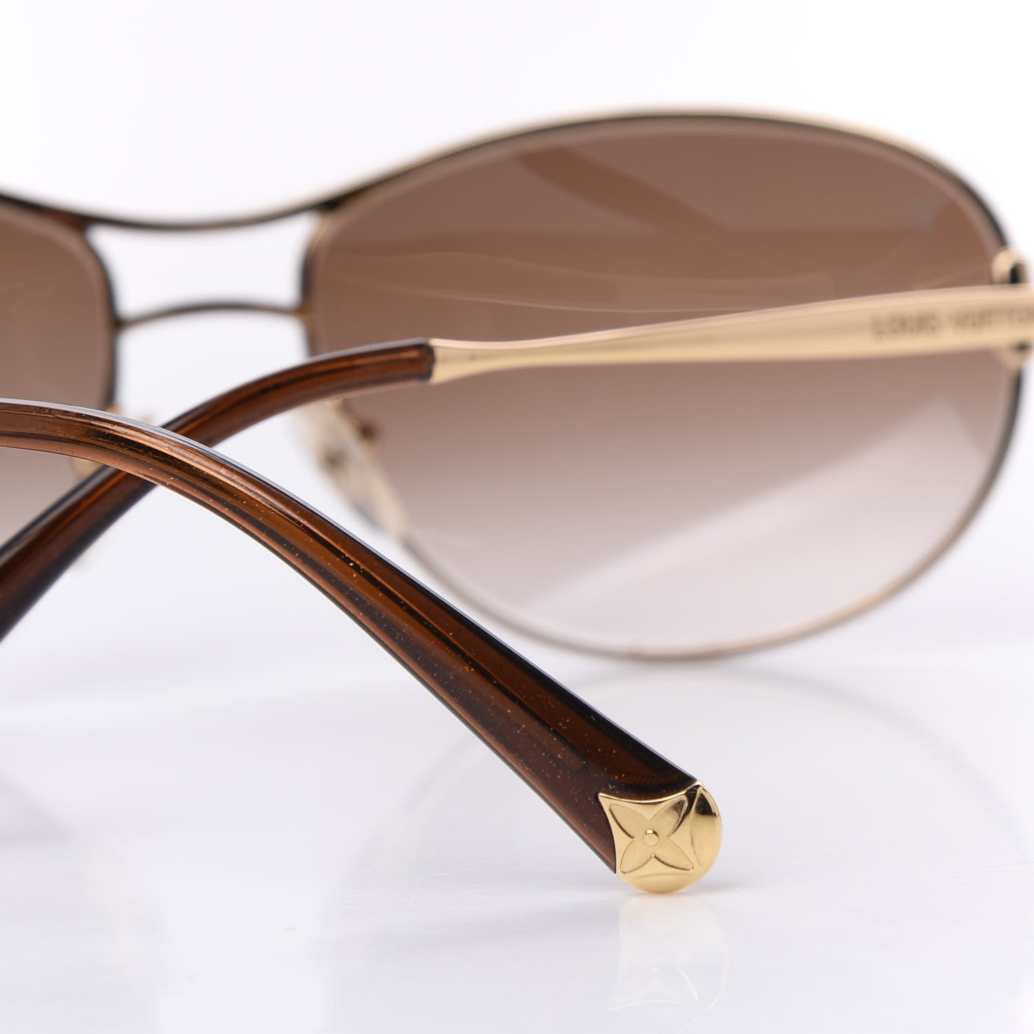 Louis Vuitton Mimosa Sunglasses Z0378U Gold 9 of 11