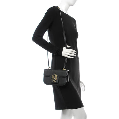 Alexander McQueen Little Stones Calfskin Small Insignia Flap Black 2 of 8
