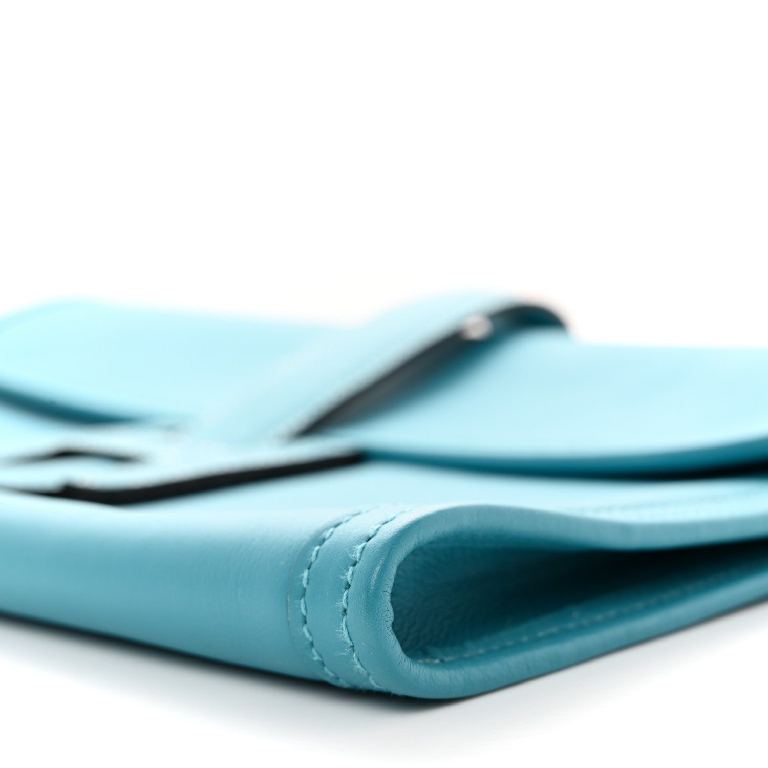 Hermes Swift Jige PM Clutch Blue Jean 10 of 10