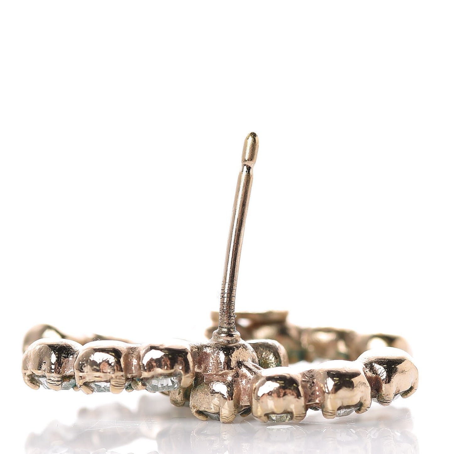 Crystal CC Earrings Gold