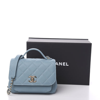 Chanel Caviar Quilted Small Business Affinity Flap Light Blue 10 of 10