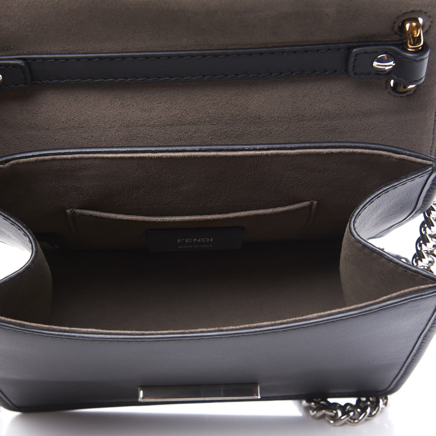 Vitello Century Opaco F is Fendi Small Kan I Shoulder Bag Black