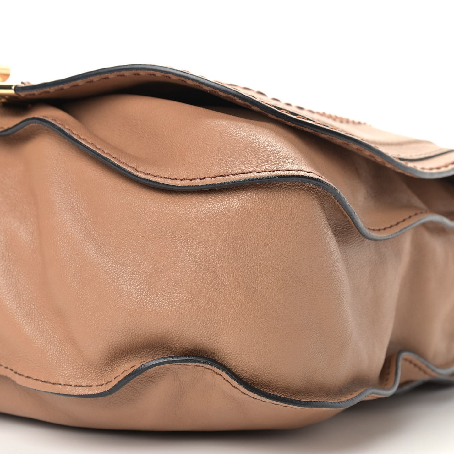 Calfskin Large Marcie Lock Messenger Armagnac