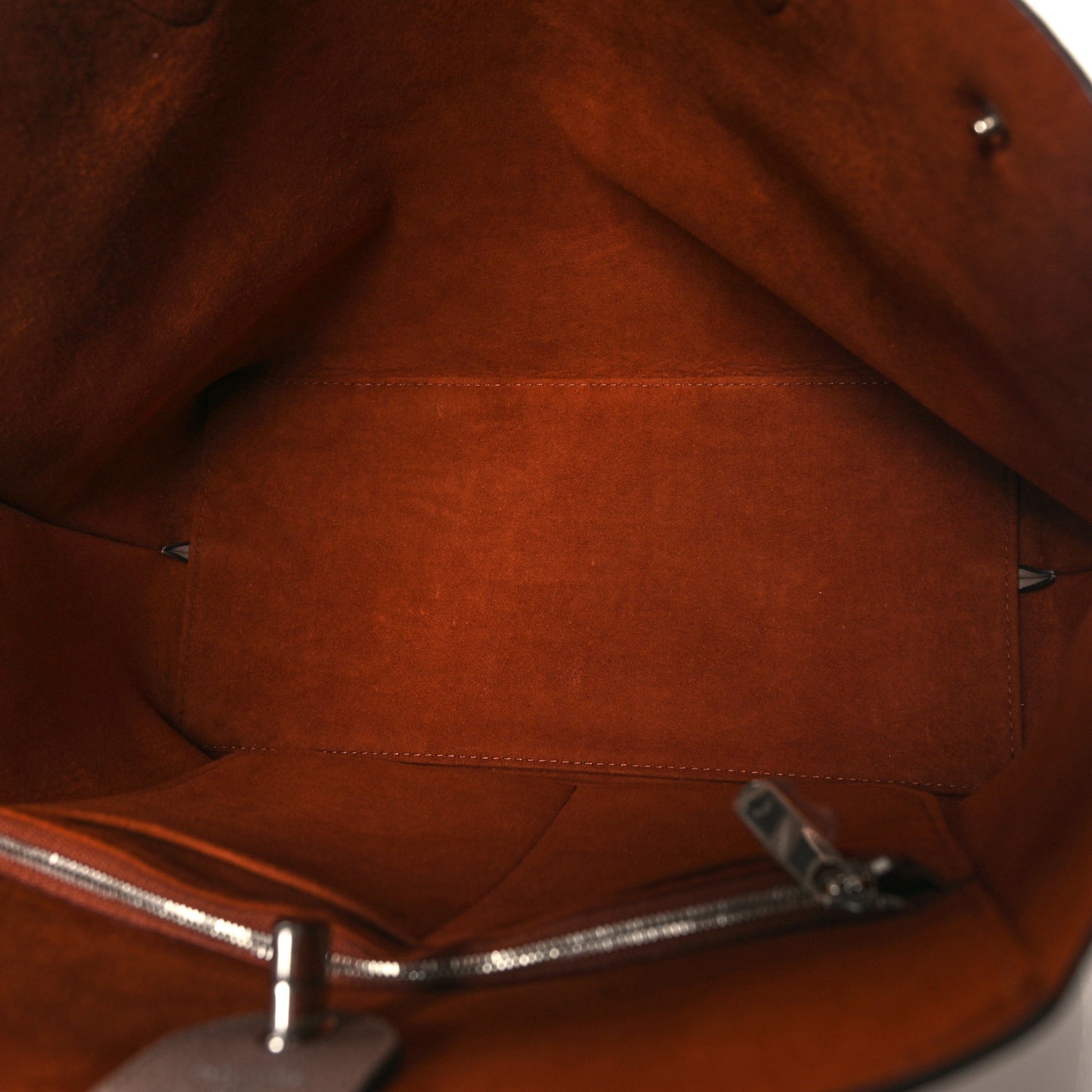 Calfskin Lockme Go Tote Vison