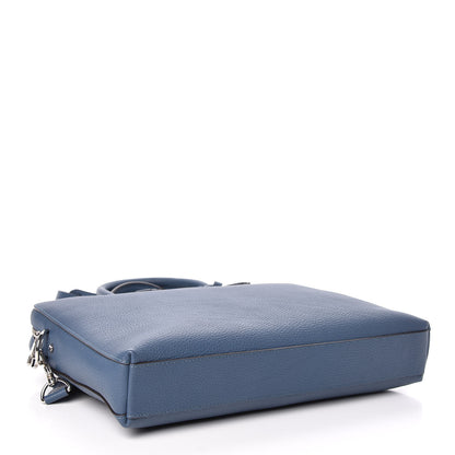 Louis Vuitton Taurillon Victor Briefcase Blue Gris 4 of 10
