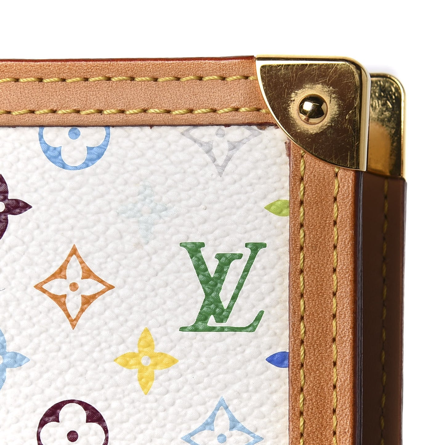 Monogram Multicolor Small Ring Agenda Cover White