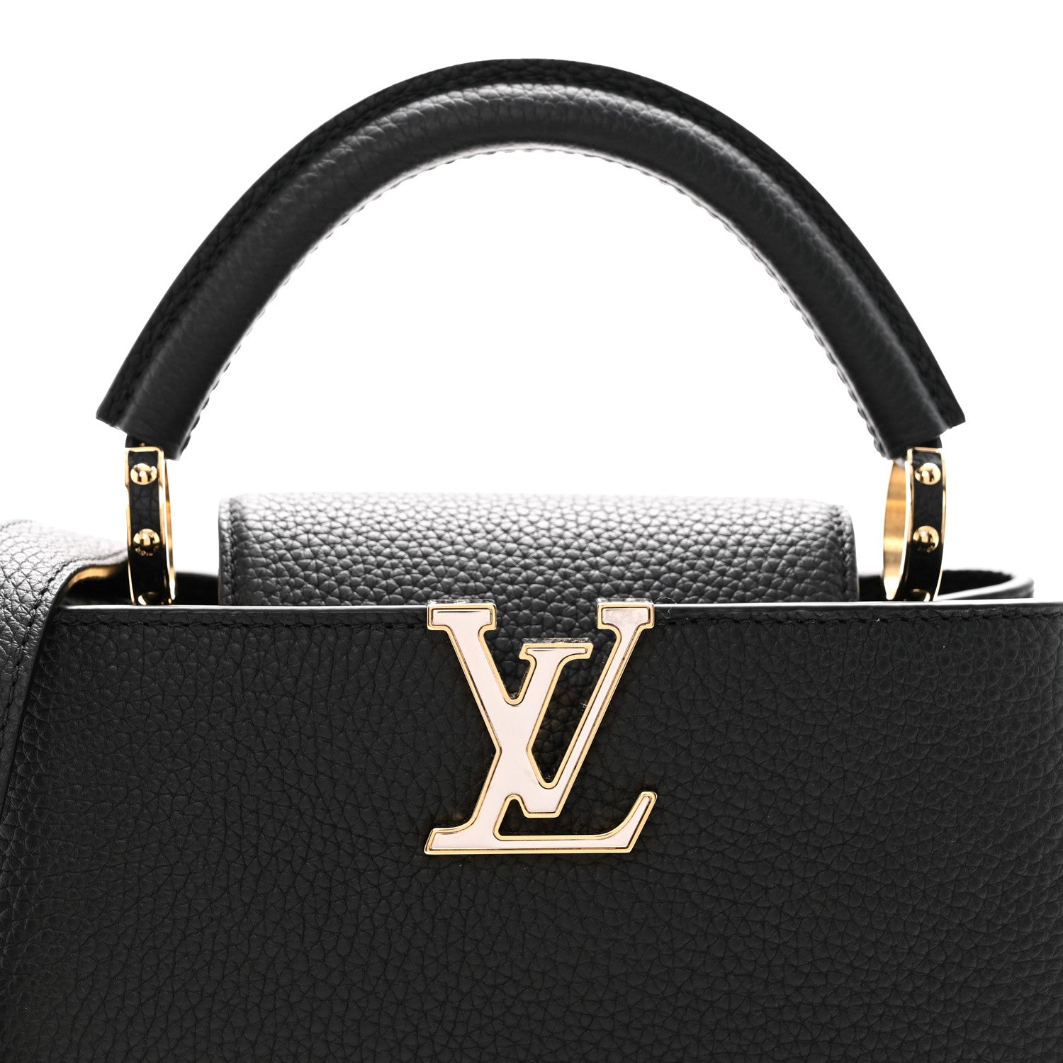 Louis Vuitton Taurillon Confetti Capucines BB Black 7 of 9