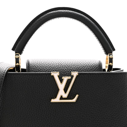 Louis Vuitton Taurillon Confetti Capucines BB Black 7 of 9