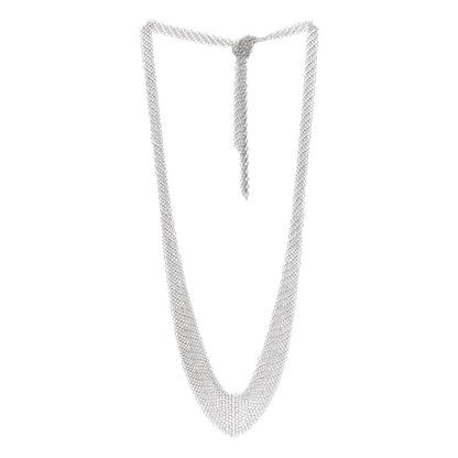 Tiffany Sterling Silver Elsa Peretti Mesh Bib Necklace 3 of 5