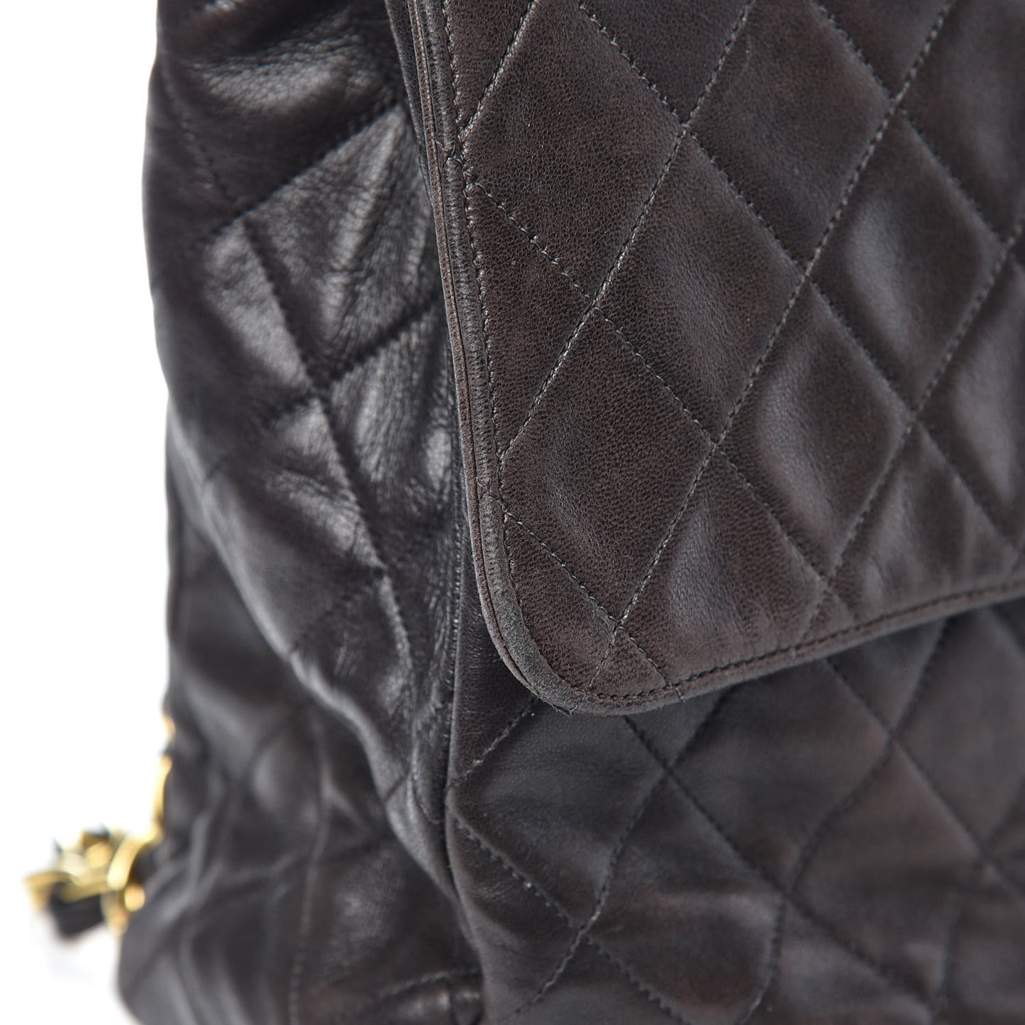 Lambskin Quilted XL Jumbo Single Flap Black