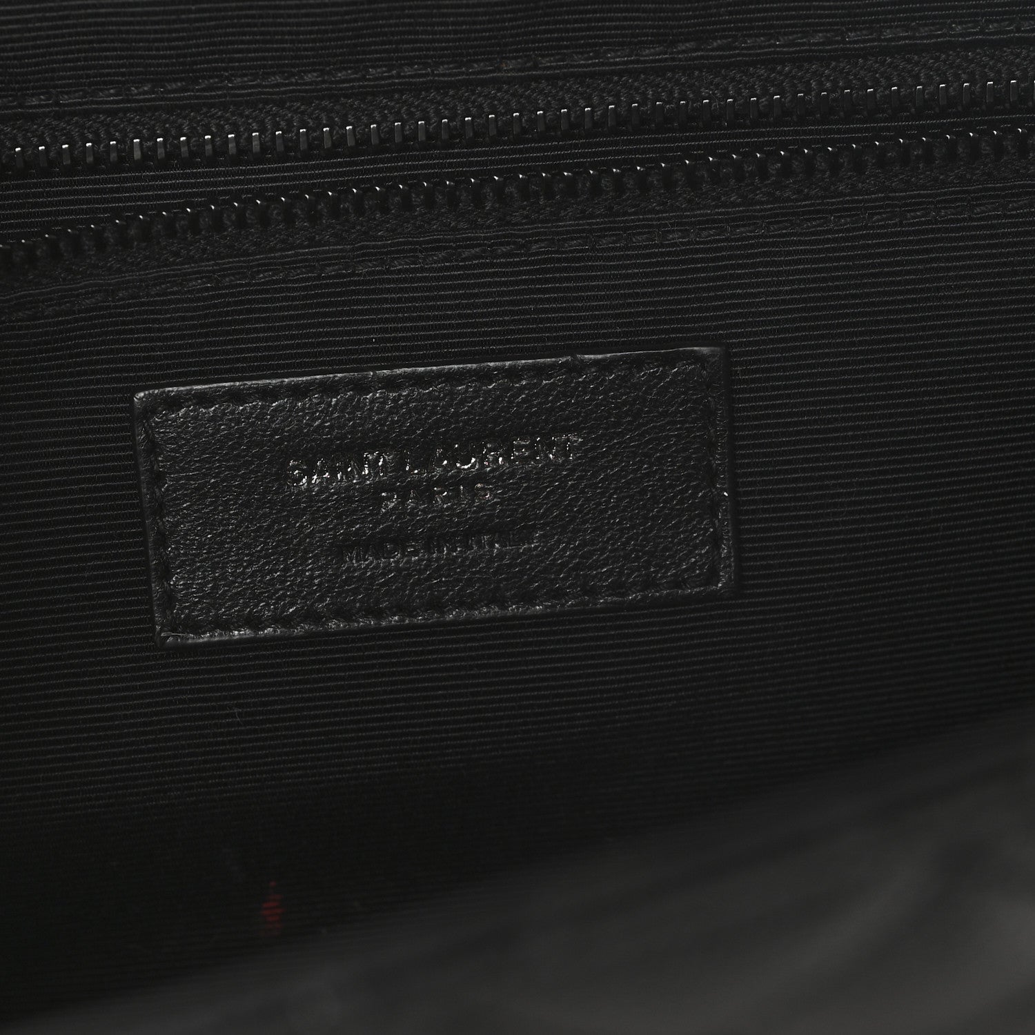 Saint Laurent Grain De Poudre Textured Mixed Matelasse Large Triquilt Monogram Monochrome Satchel Black 7 of 12
