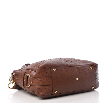 Saint Laurent Ostrich Muse Messenger Bag 4 of 14