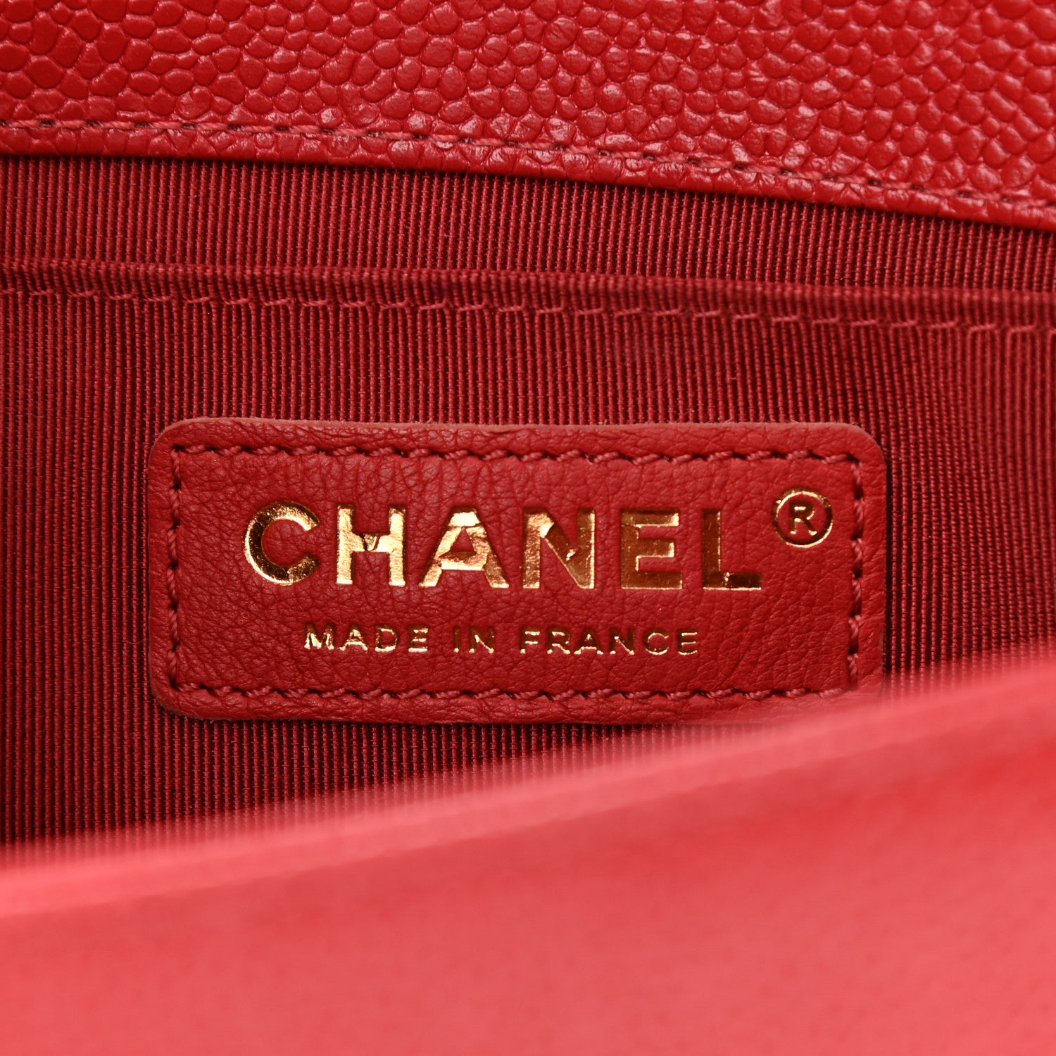 Chanel Caviar Quilted Small Boy Flap Dark Red 6 of 11