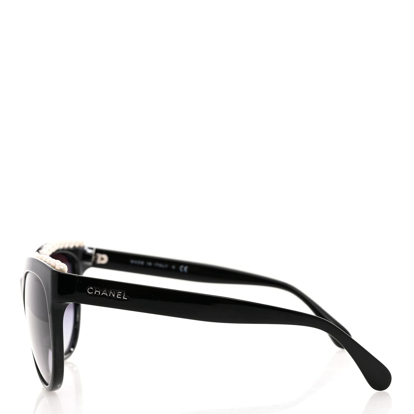 Freshwater Cultured Pearl Butterfly Sunglasses 6040-H Black