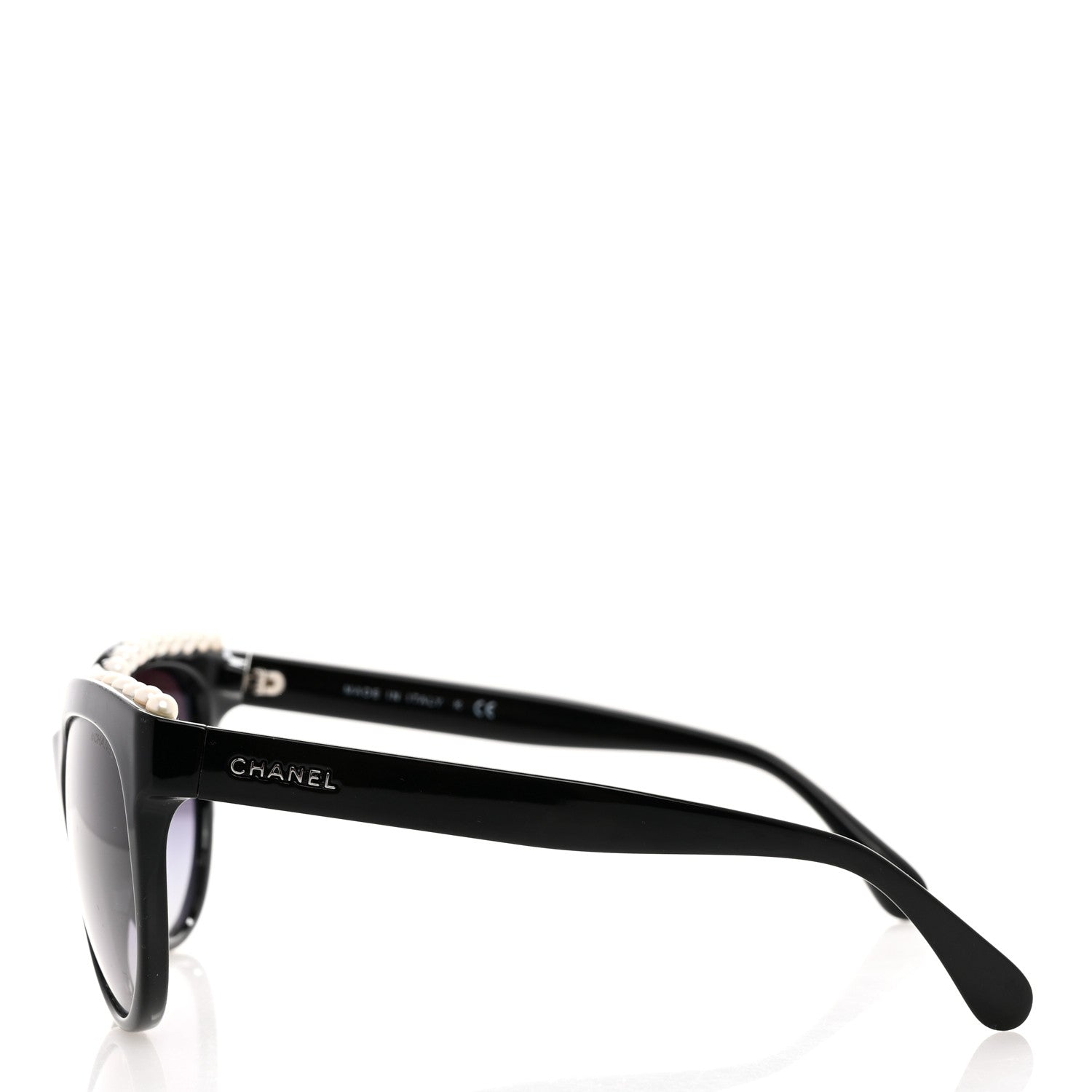 Chanel Freshwater Cultured Pearl Butterfly Sunglasses 6040-H Black 3 of 9