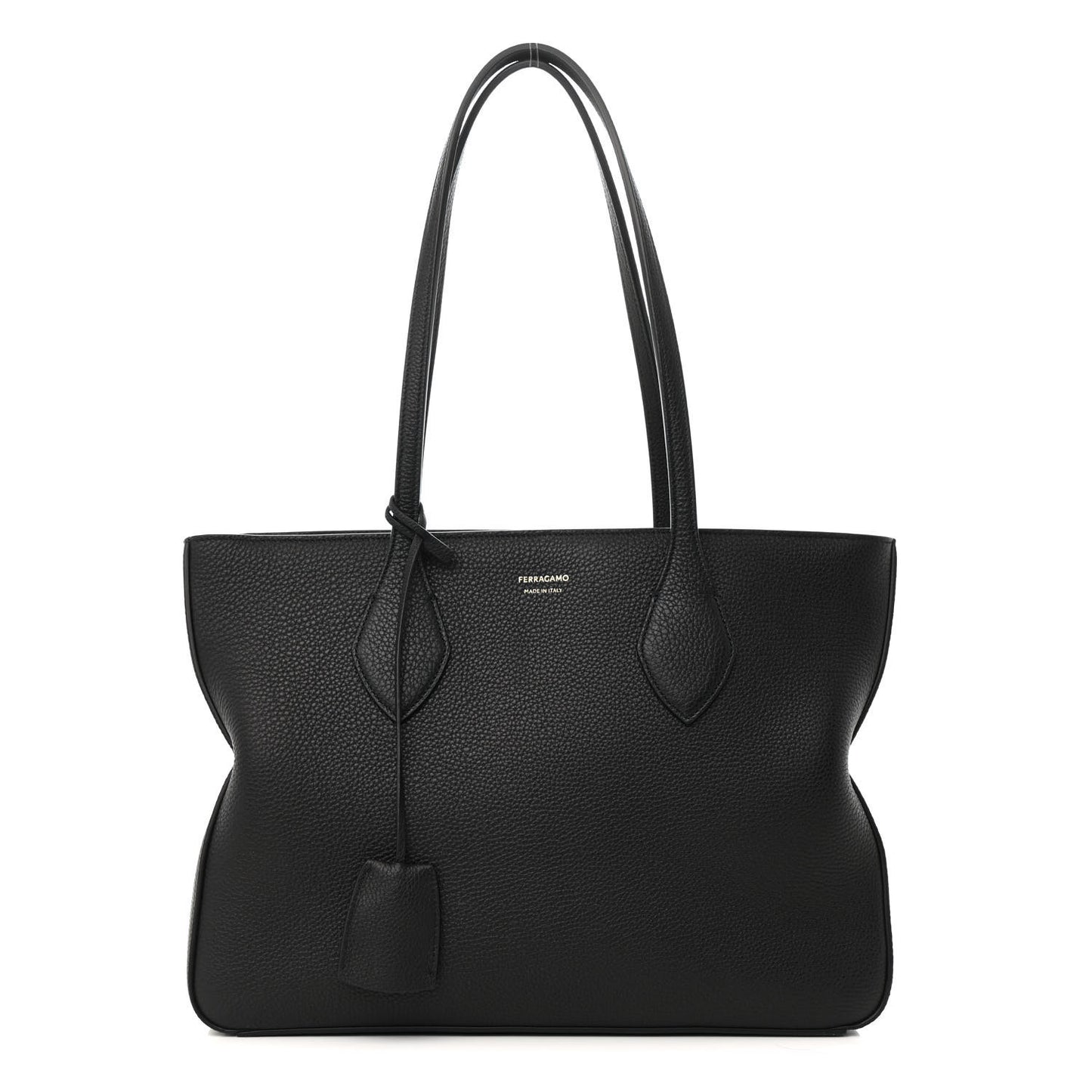 Grained Calfskin Medium Star Tote Black